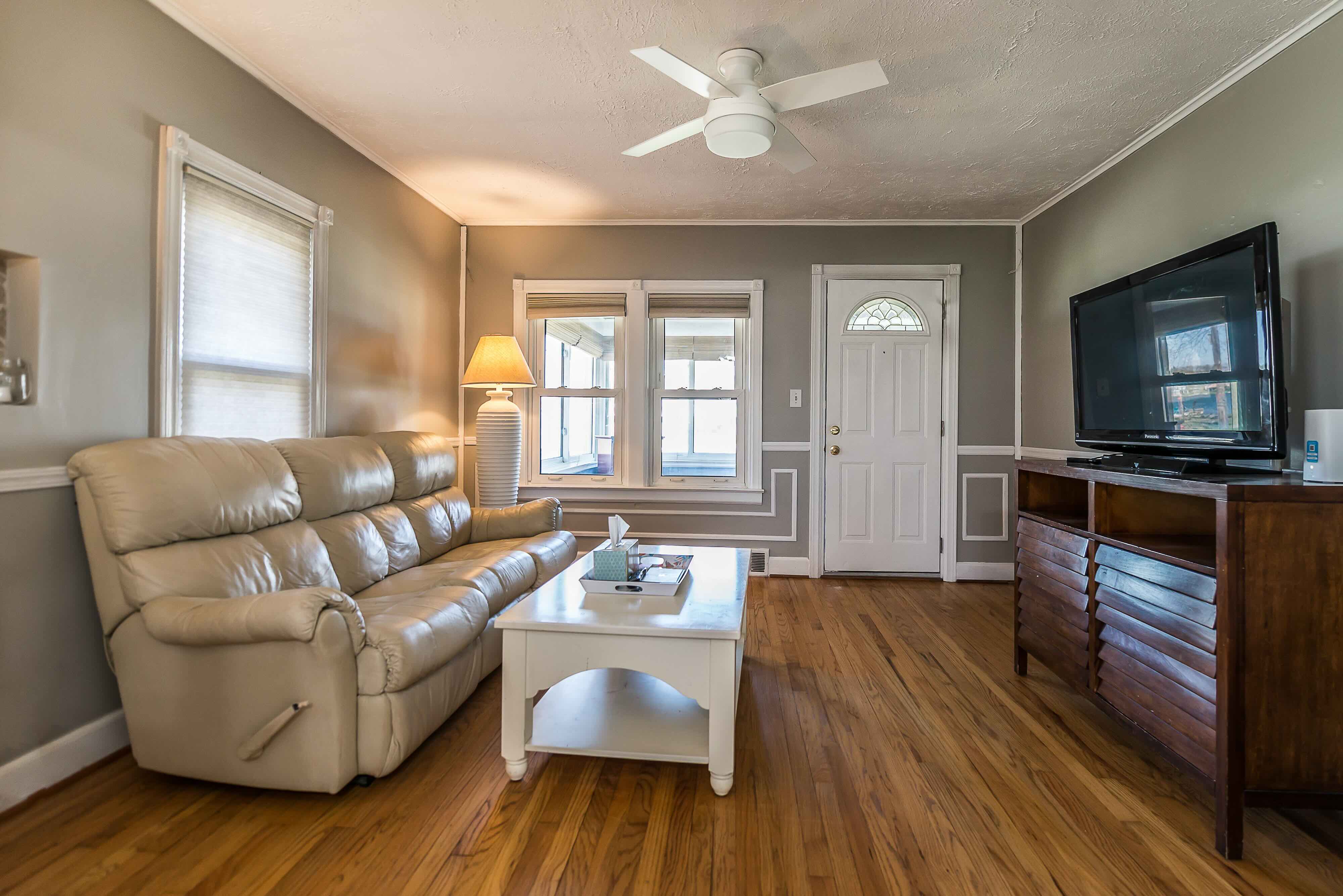 Living room at Fonda Lake Bungalow